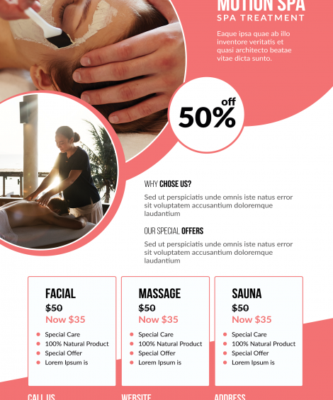 Spa and Beauty Salon Flyer Template